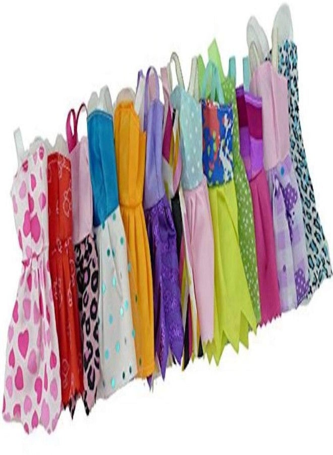 BHOOLU&GOOLU Doll Accessories - Beautiful Handmade 12 Pcs Party Clothes Fashion Dress for 12 inch Doll - Image 4